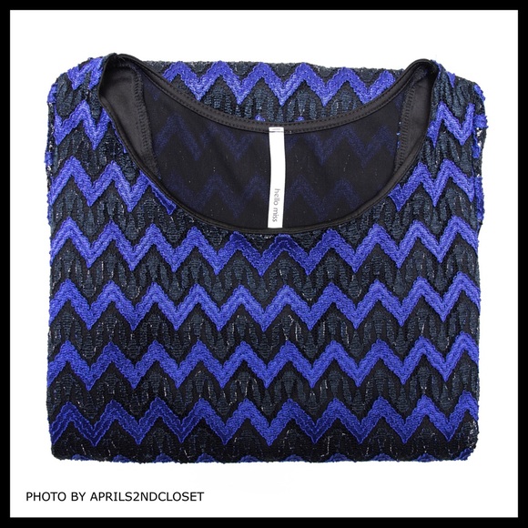 METALLIC COBALT LACE LONG SLEEVES MINI DRESS A2C - Picture 5 of 8